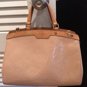 Louis Vuitton Brea GM Blush Patent Handbag